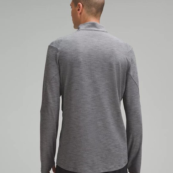 Lululemon Surge Warm Half Zip Heather Black Large - Picture 4 of 4